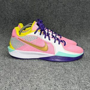Nike Sabrina 2 Basketball Shoe Womens 9.5 Pink Athletic Low Lace Hooping Sneaker
